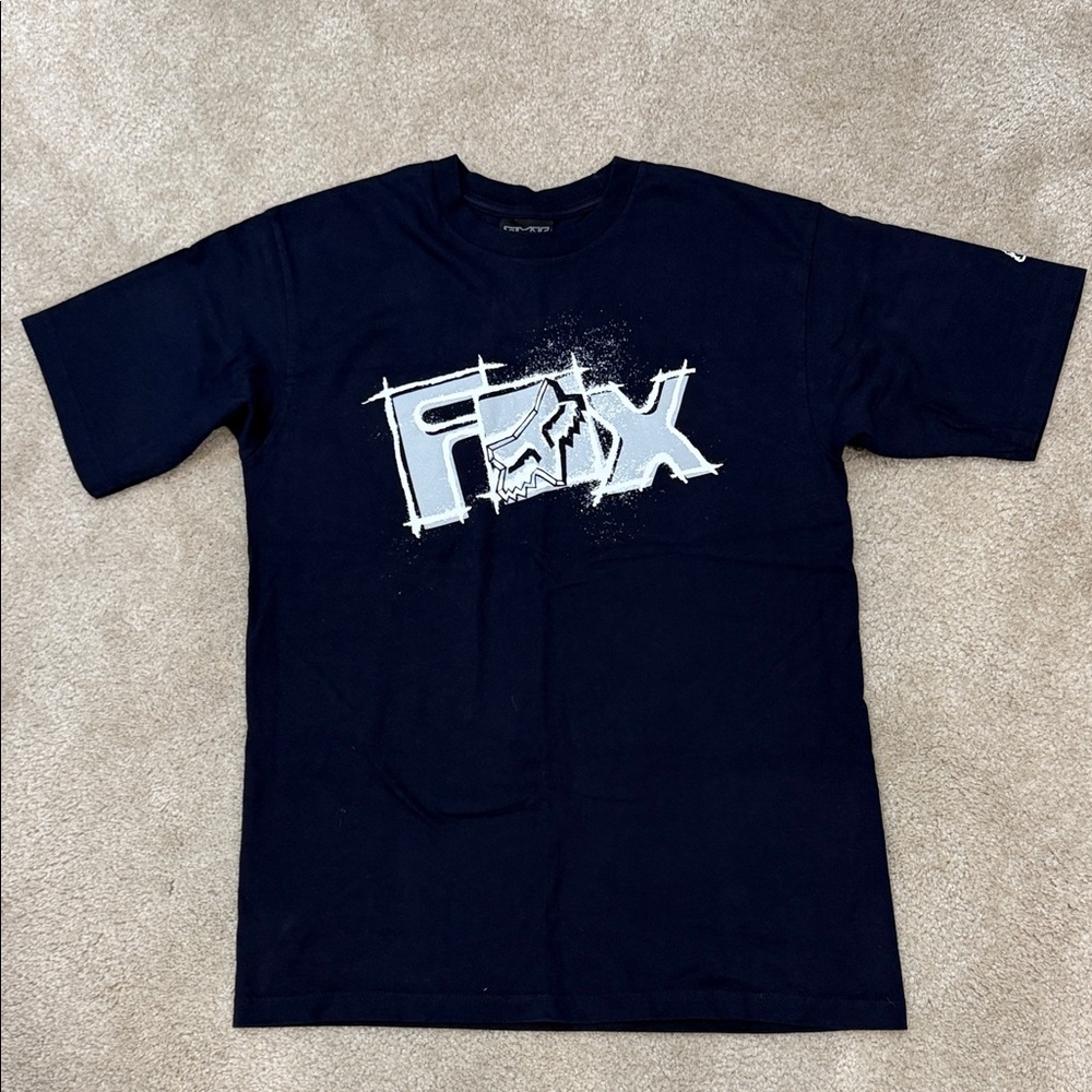 Fox Men's Navy Blue Graphic T-Shirt